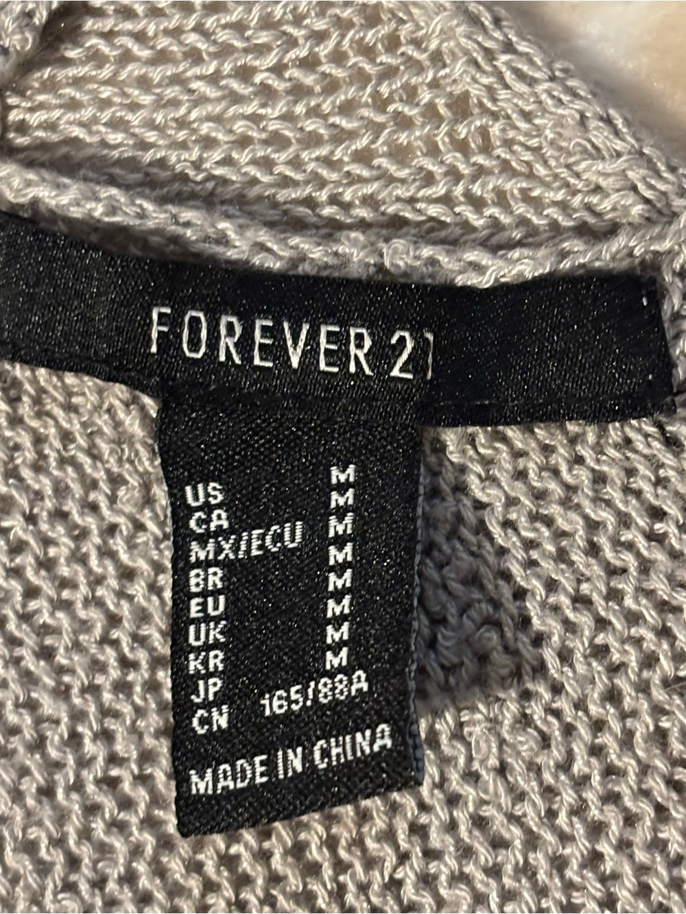 Forever 21 Men's Light Gray Crewneck Sweater